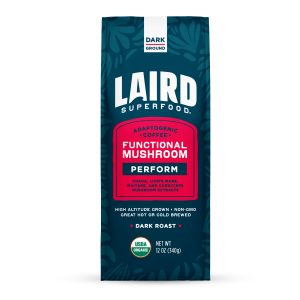 Energizing Organic PERFORM Functional Mushroom Coffee - Dark Roast Ground - Special Edition